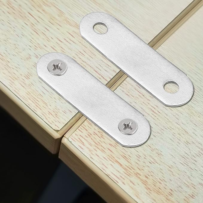 uxcell Repair Plate, Flat Fixing Mending Corner Brace Bracket Connector - Image 5