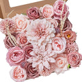 Alecono Dusty Pink Artificial Flowers, Cake Decor, Table Centerpiece, Baby by AleconoBetterYourLife