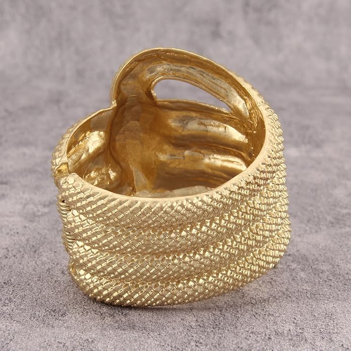 Gold Cuff Bracelet for Women Silver Beaded Bracelets Open Bangle Stackable Stretch Bead Bracelet Boho Jewelry Gifts for Wife Couple