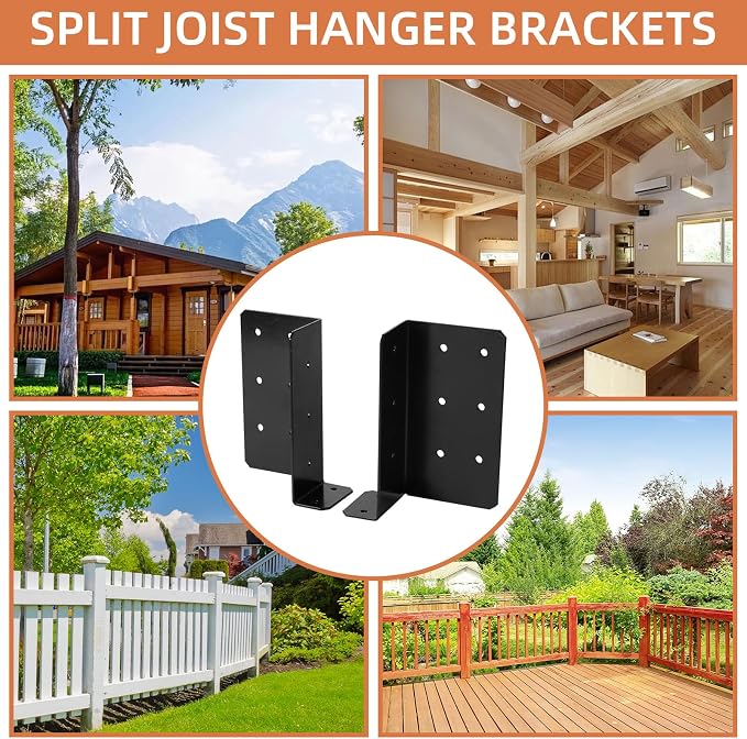 Split Joist Hanger, Wall Mount Joist Bracket - Image 5