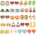 MARFOREVER 40Pcs/20 Pairs Oktoberfest Charms for Jewelry Making, Beer Theme Festival Charm German Beer Mug Pretzel Dangle Charms for Bracelet Necklace Earrings Making Accessories