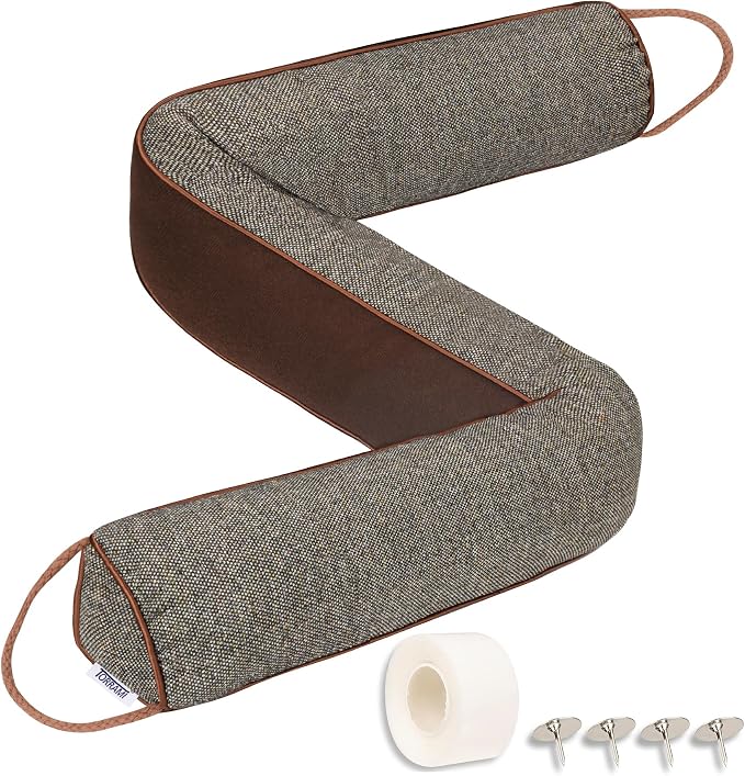 TORRAMI Under Door Draft Stoppers 30 Inch, Heavy Triangle Stop Draft Block Cold by TORRAMI