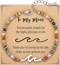 TONY & SANDY Friend Gifts for Women, Unique Valentine's Day Gifts for Her, Sister Gifts from Sister, Wave Bracelet, Christmas Birthday Gifts for Women, Bestie Friendship Bracelets