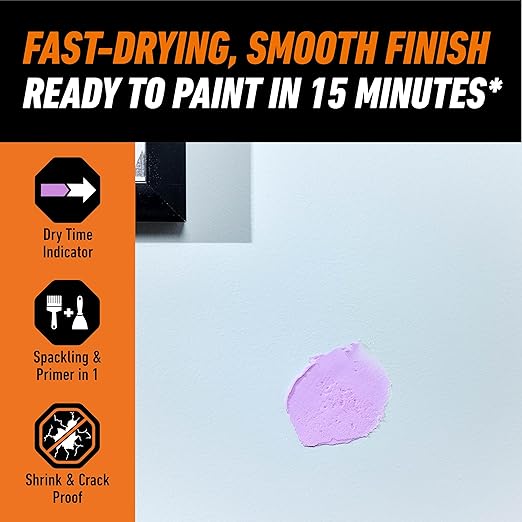Gorilla High Performance Wall Repair, 16 oz Tub, Color Change Formula | Applies - Image 3