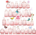 Glass Bud Vases in Bulk Set of 30 Pcs, Small Glass Vases by earthgadgets