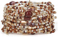 SPUNKYsoul Beaded Stretch Bracelet – Boho Multi-Row Look Bracelet, Vibrant Resort-Style Statement Jewelry