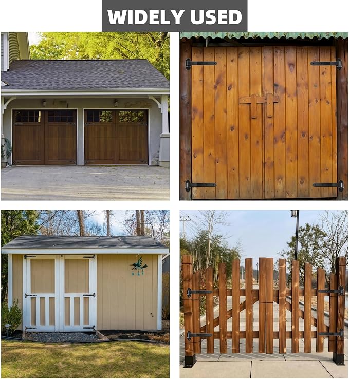 12 inches Strap Gate Hinges, T Shaped Lift Off Hinge | - Image 7