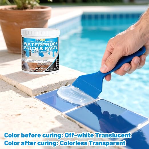 Waterproof Patch & Seal Rubberized Sealant Paste, Anti-Leakage Clear 2.2lbs | - Image 6