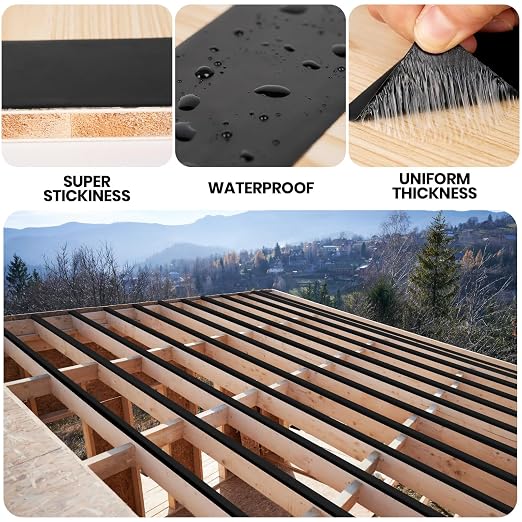 ADHES Deck Joist Tape, 4 Rolls Weather Resistance & Waterproof | Butyl Joist - Image 4