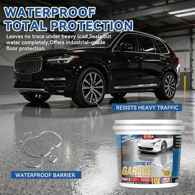 YOA Epoxy Colored Sand Floor Paint Kit | 100% Solids Content - Image 3