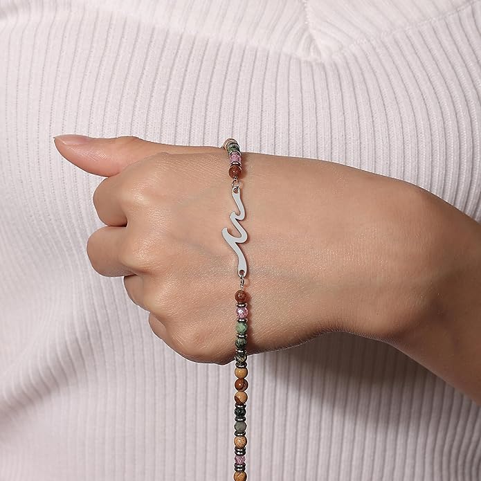 TONY & SANDY Friend Gifts for Women, Unique Valentine's Day Gifts for Her, Sister Gifts from Sister, Wave Bracelet, Christmas Birthday Gifts for Women, Bestie Friendship Bracelets