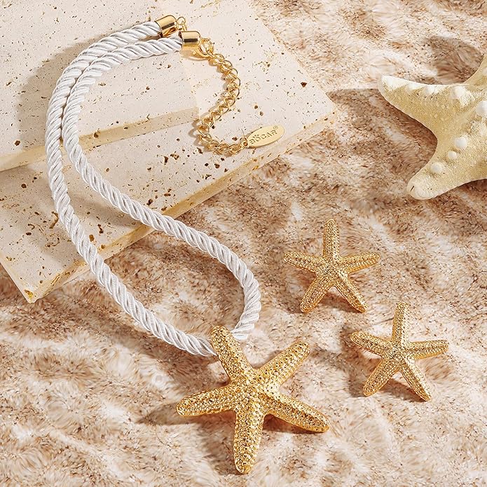 Bocar Starfish Pendant Necklace for Women
