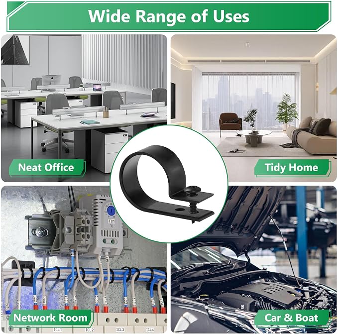 290PCS Nylon R-Type Cable Clips - Image 7