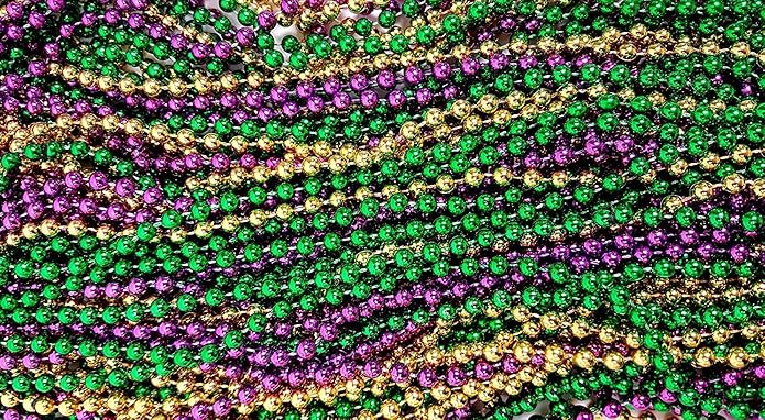 Festive Metallic Beaded Necklaces