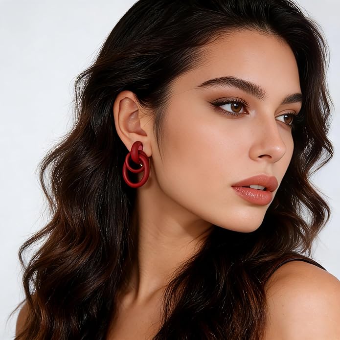 Clip on Earrings for Women 14K Gold Plated Geometric Knot Non Pierced Ear Clips Lightweight Trendy Hypoallergenic No Piercing Jewelry Gifts