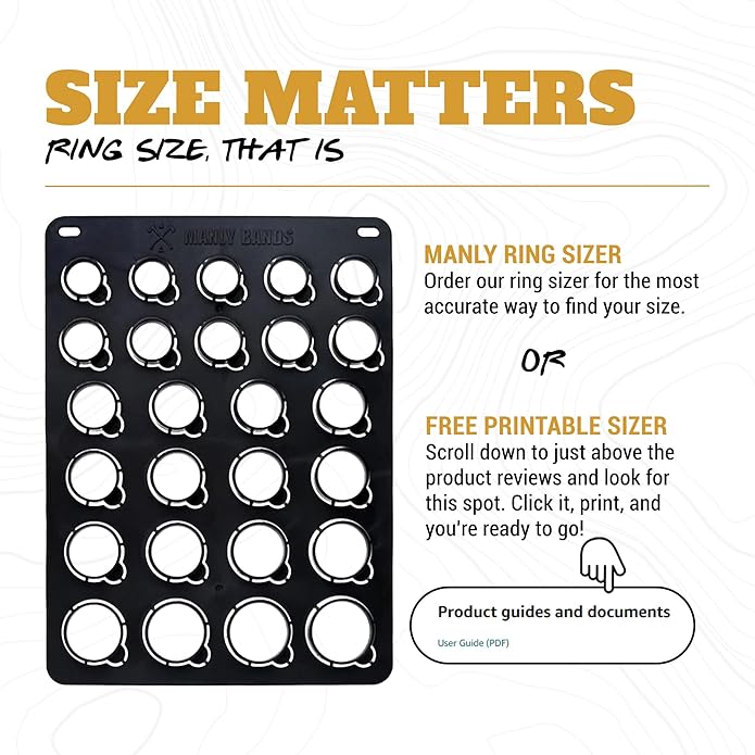 Manly Bands: Mens Black Plated Tungsten and Black Zirconium Wedding Bands and Rings - Comfort Fit and Stylish Black Rings for Men, Free Silicone Ring Included