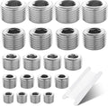 20Pcs Stainless Steel Pipe Socket Plugs, 1/8" 1/4" 3/8" 1/2" 3/4" | 304 by Ailbiuko