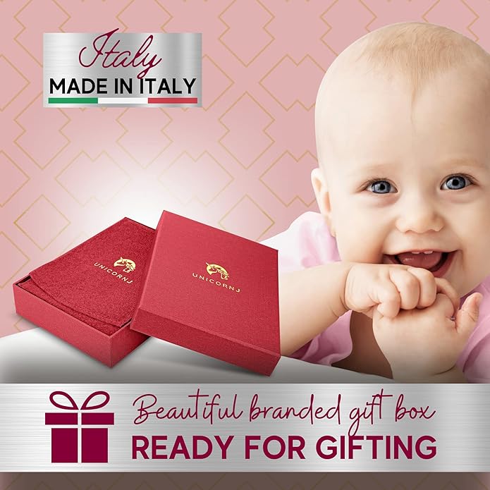 Sterling Silver Baby Spoon Fork Set Personalized Engravable | Complete with Gift Box | Keepsake Gift for Baby | Made in Italy