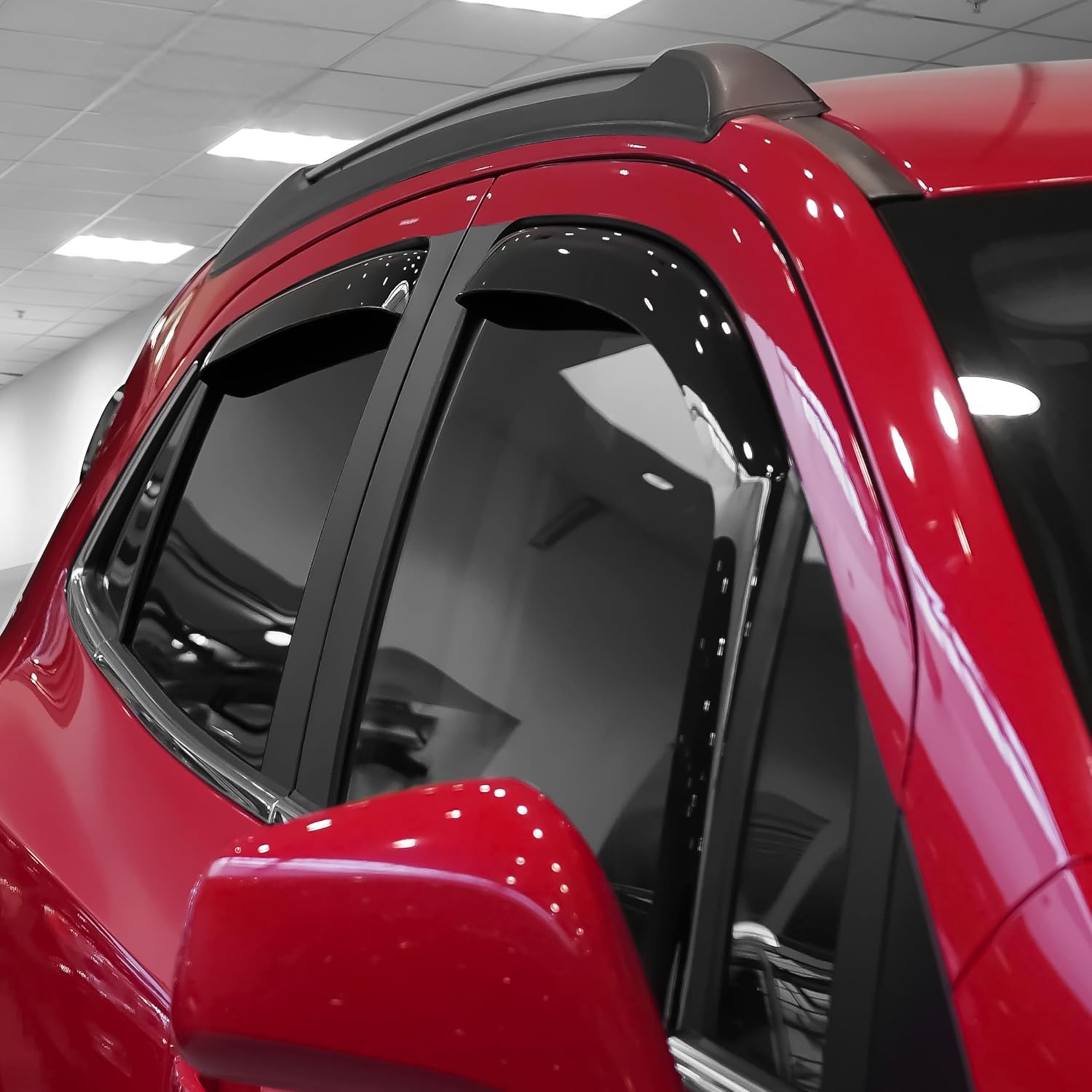 Voron Glass in-Channel Extra Durable Rain Guards for Buick Encore 2013-2022, Window Deflectors, Vent Window Visors, 4 Pieces - 200279