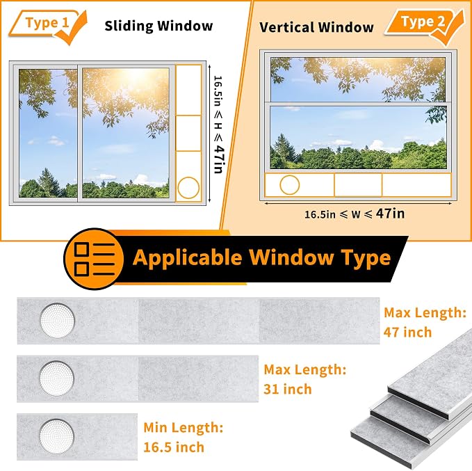 LBG Products Portable Air Conditioner Window Seal Kit Insulated, Adjustable AC - Image 4