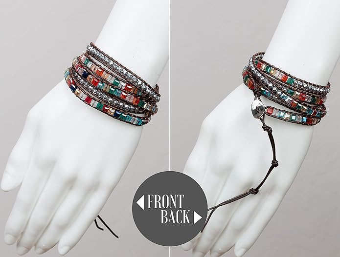 SPUNKYsoul New! Dazzling Handmade Leather Wrap Bracelet Collection