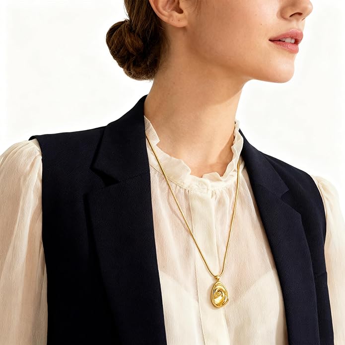Snake Butterfly Necklace for Women Y2k Irregular Round Bead Pendant Women's Jewelry