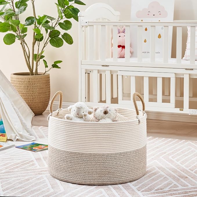 KAKAMAY Large Blanket Basket - Image 3