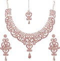 Touchstone Indian jewelry set for women bollywood gold jewellery wedding outfits necklace sets earrings bridal maang tikka fancy costume girls big desi accessories rhinestone in gold or silver tone