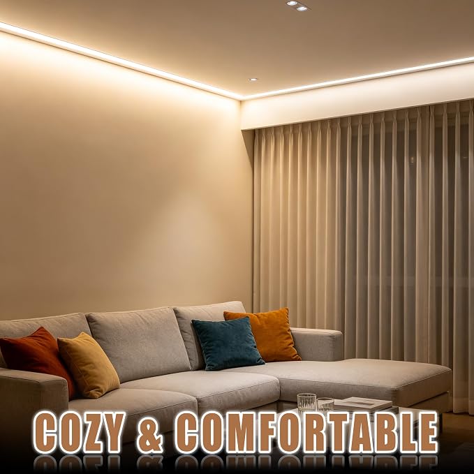 RadiantFlux 4000K 30Ft LED Strip Lights, Dimmable Natural Indoor Lighting - Image 6