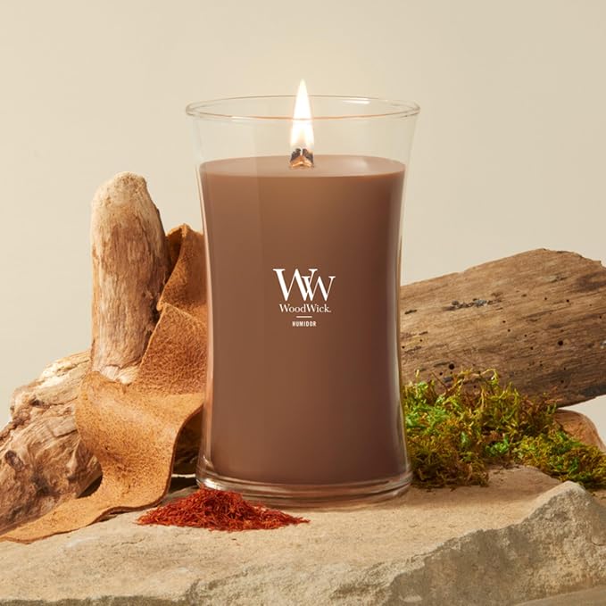 WoodWick Humidor Gifts for Women and Men, 21.5 oz Large Hourglass Candle - Image 2
