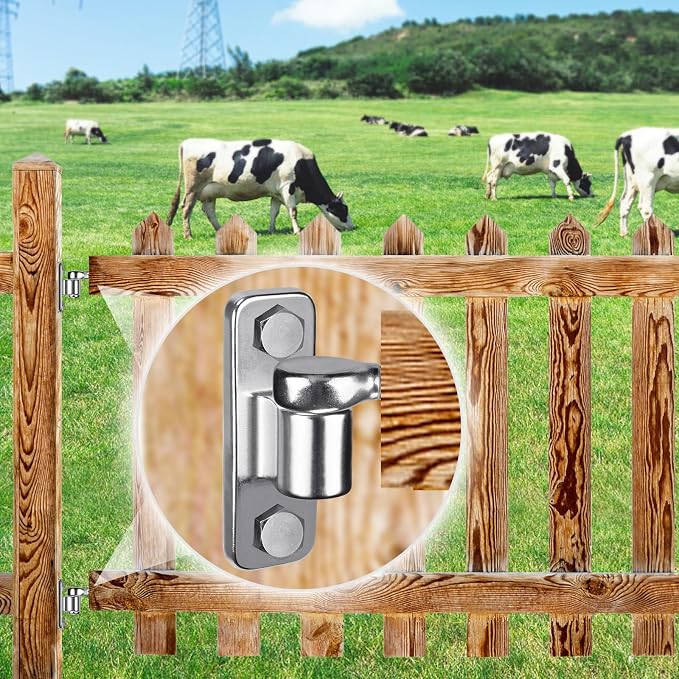 Insaga Heavy Duty 304 Stainless Steel Gate Hinges 4 Pcs, Wall Mount Hardware - Image 6