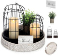 Mumufy 5 Pcs Candle Stands for Pillar Candles Metal by Mumufy