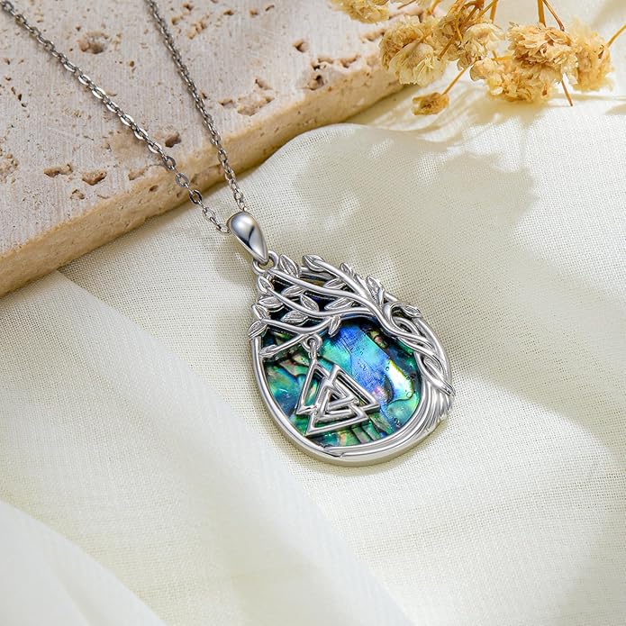 Jewish Jewelry Tree of Life Necklace 925 Jewish Sterling Silver Pendant Necklace Women Gift