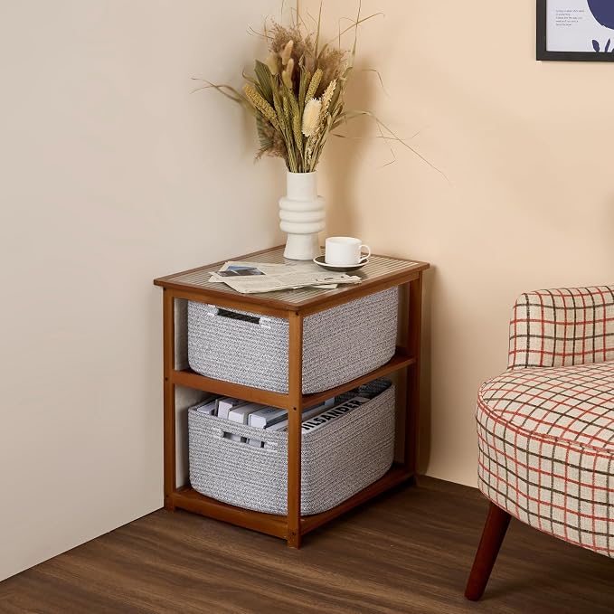 MiniArk Large Storage Baskets for Organizing, Baby Nursery, Toy Bins Box - Image 8