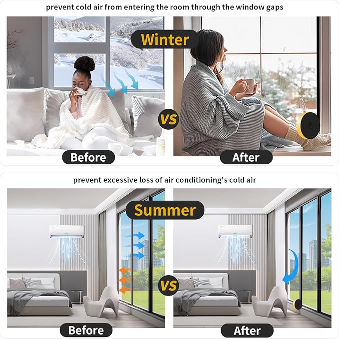 Door Weather Stripping, for Door and Window, 1 in x 3/4 in x 13 Ft | Air - Image 4