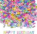 700+ Pieces 9x12mm Big Large Alphabet Letter Beads A-Z Mixed Plastic Shape Loose Beads for Jewelry Making Bracelets Necklaces Key Chains (Macaroon Candy Colors)