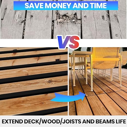 ADHES Deck Joist Tape, 4 Rolls Weather Resistance & Waterproof | Butyl Joist - Image 3
