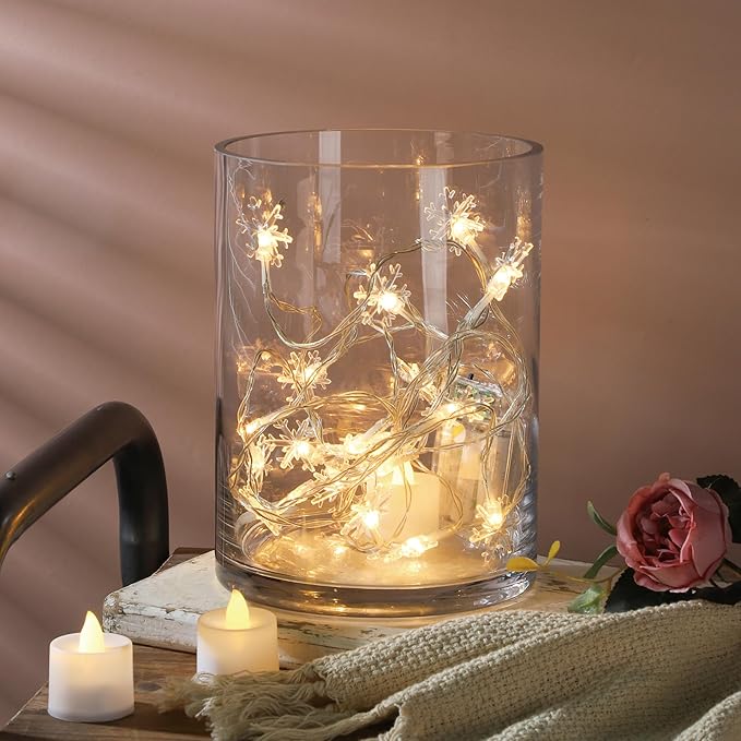6" Wide 8" High Large Hand Blown Sturdy Clear Cylinder Glass Vase, Centerpiece - Image 5