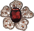Brooch Pins for Women Girls Fashion Flower Crystal Rhinestone Pearl Jewelry