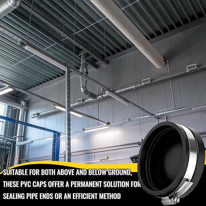 6 Pack 6 Inch Flexible PVC Pipe Cap - Image 6