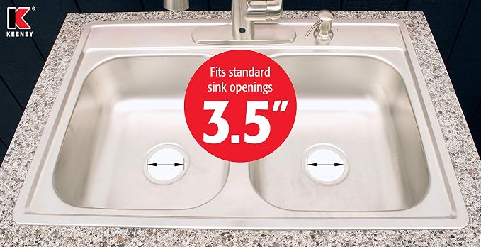 Keeney K5417 Universal Garbage Disposal Flange and Stopper, Fits Standard - Image 7