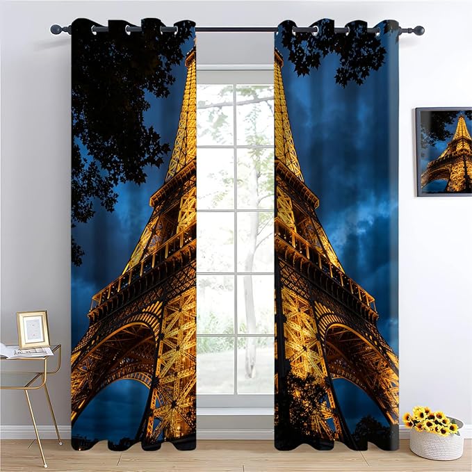 Eiffel Tower Curtains - Image 4