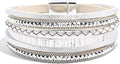 VIBILIA Boho Leather Wrap Bracelets for Women Multi-Layer Bracelets with Strong Clasp Jewelry for Women