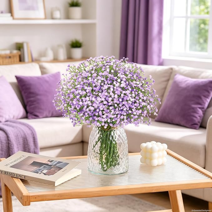 21Pcs Babys Breath Artificial Flowers, Baby Breath Flowers Artificial Bulk | - Image 5