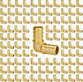 100-Pack 1/2" PEX 90 Degree Elbow, PEX Fittings 1/2 Inch | Brass by SUNGATOR