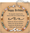 TONY & SANDY Friend Gifts for Women, Unique Valentine's Day Gifts for Her, Sister Gifts from Sister, Wave Bracelet, Christmas Birthday Gifts for Women, Bestie Friendship Bracelets