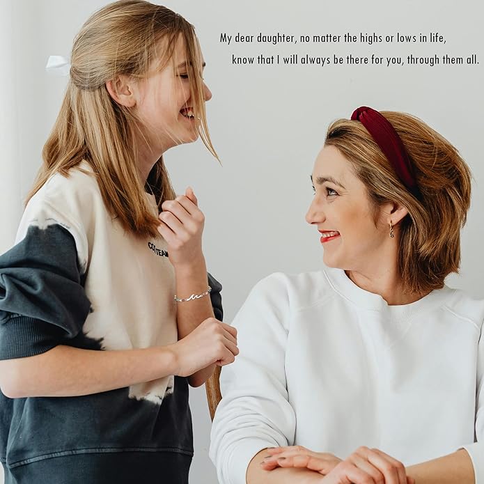 TONY & SANDY Friend Gifts for Women, Unique Valentine's Day Gifts for Her, Sister Gifts from Sister, Wave Bracelet, Christmas Birthday Gifts for Women, Bestie Friendship Bracelets