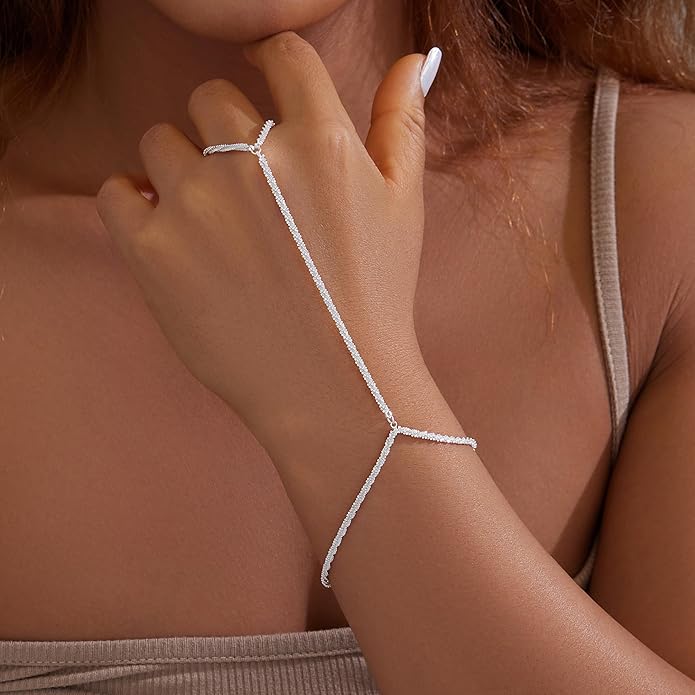 Gold Bracelets Set for Women Stack, Dainty Thick Bracelets Stack for Women Trendy, Simple Thin Gold Plated Cuff Stackable Bracelets With Beaded Cuban Paperclip Snake Rope Bangle Hand Chain Jewelry Gifts for Women Non Tainish