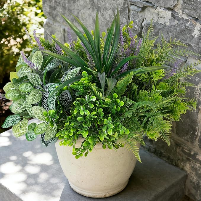 Hrobek Outdoor Faux Plants UV Resistant Fake Greenery by Hrobek