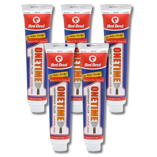 Red Devil 0545 ONETIME Lightweight Spackling, 6 Oz. Squeeze Tube, Made in USA by RedDevil
